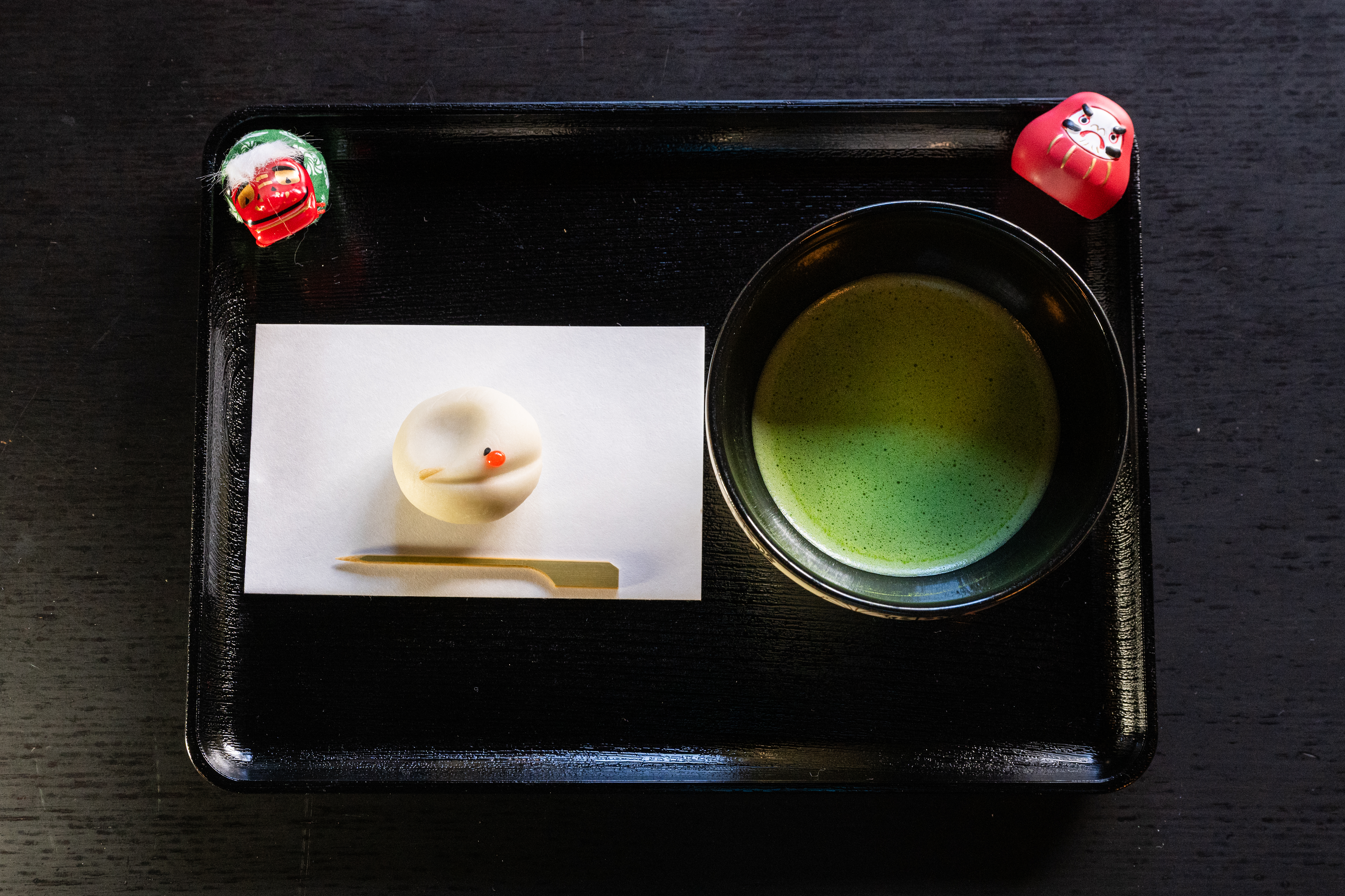 呈茶お正月お菓子